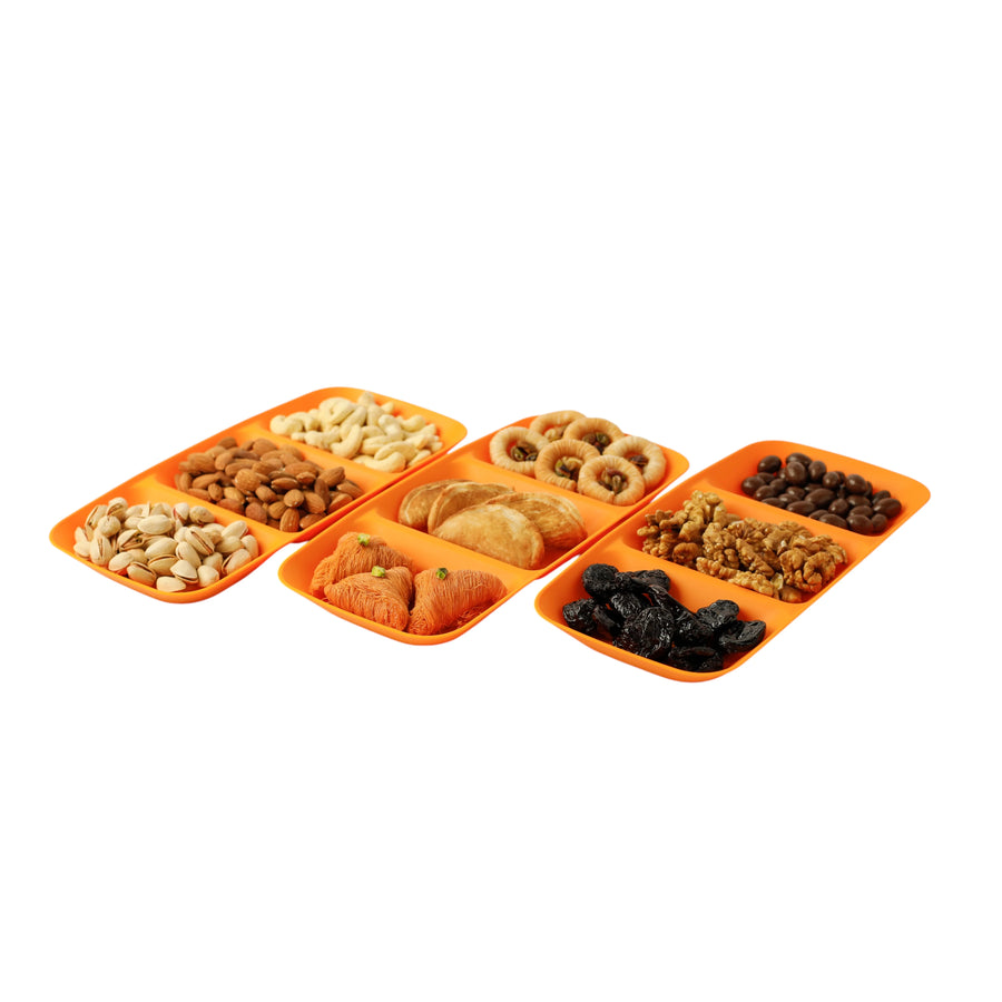 طقم صواني سناكس — 3 قطع